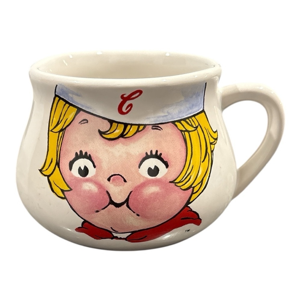Vintage 1998 Campbell Soup Kid Collectible Mug Cup Bowl Houston Harvest